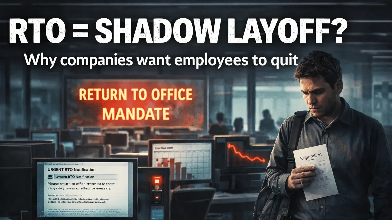 Shadow layoffs via return-to-office mandate office workers under pressure