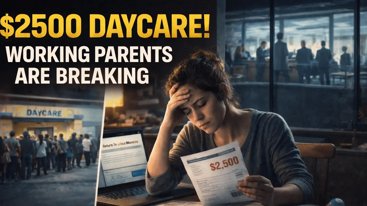 working parents struggling with 2500 dollar daycare bill in united states childcare crisis