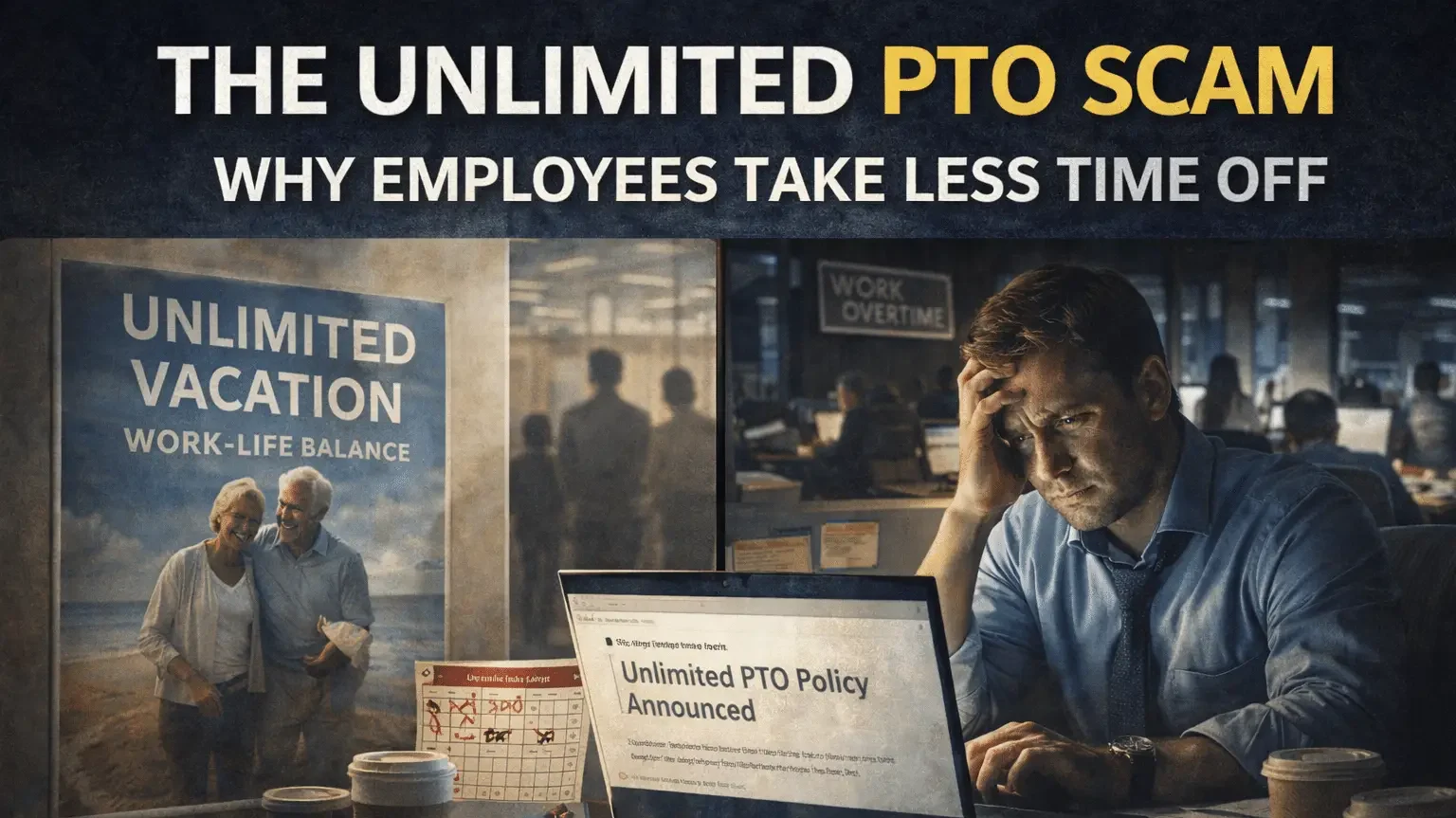 unlimited PTO corporate policy psychology workplace manipulation burnout flexible vacation policy illusion corporate HR strategy