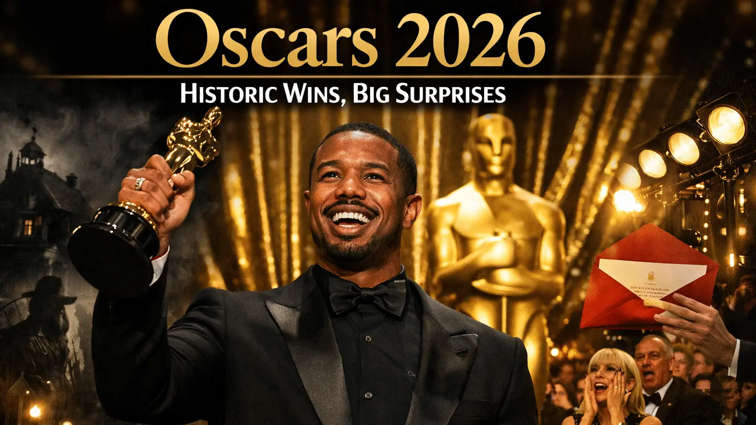 Michael B. Jordan after his historic Best Actor win at the 2026 Oscars