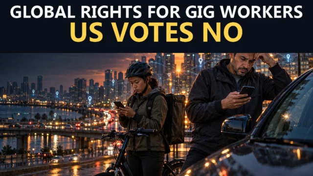 Gig workers facing algorithmic management under ILO Convention 193