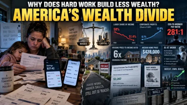 American worker facing rising living costs, declining labor income and growing barriers to household wealth building